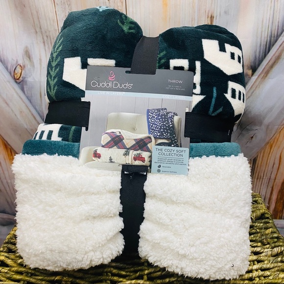 Cuddl Duds Other - NWT CUDDL DUDS Sherpa Plush Throw